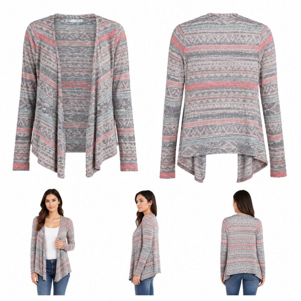Maurices XS Open Front Boho Knit Cardigan Lightweight